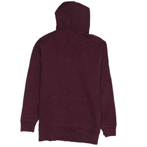 Levi's Womens Burgundy Pullover Hoodie XL Cotton Logo Sweatshirt