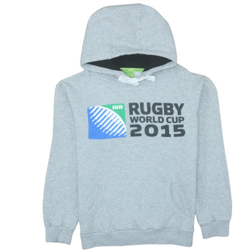 Rugby Originals Teens Grey Pullover Hoodie S Graphic Logo Fleece