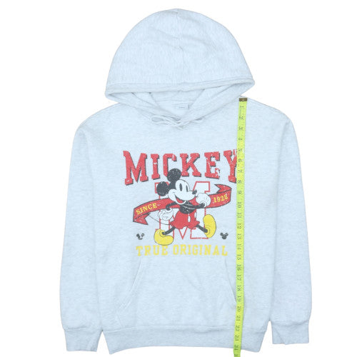 Primark Disney Women Grey Mickey Mouse Hoodie Size S 10/12 Pullover