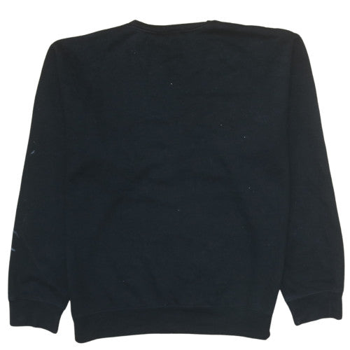Dickies Men's Black Crew Neck Pullover Sweatshirt L Fleece Workwear