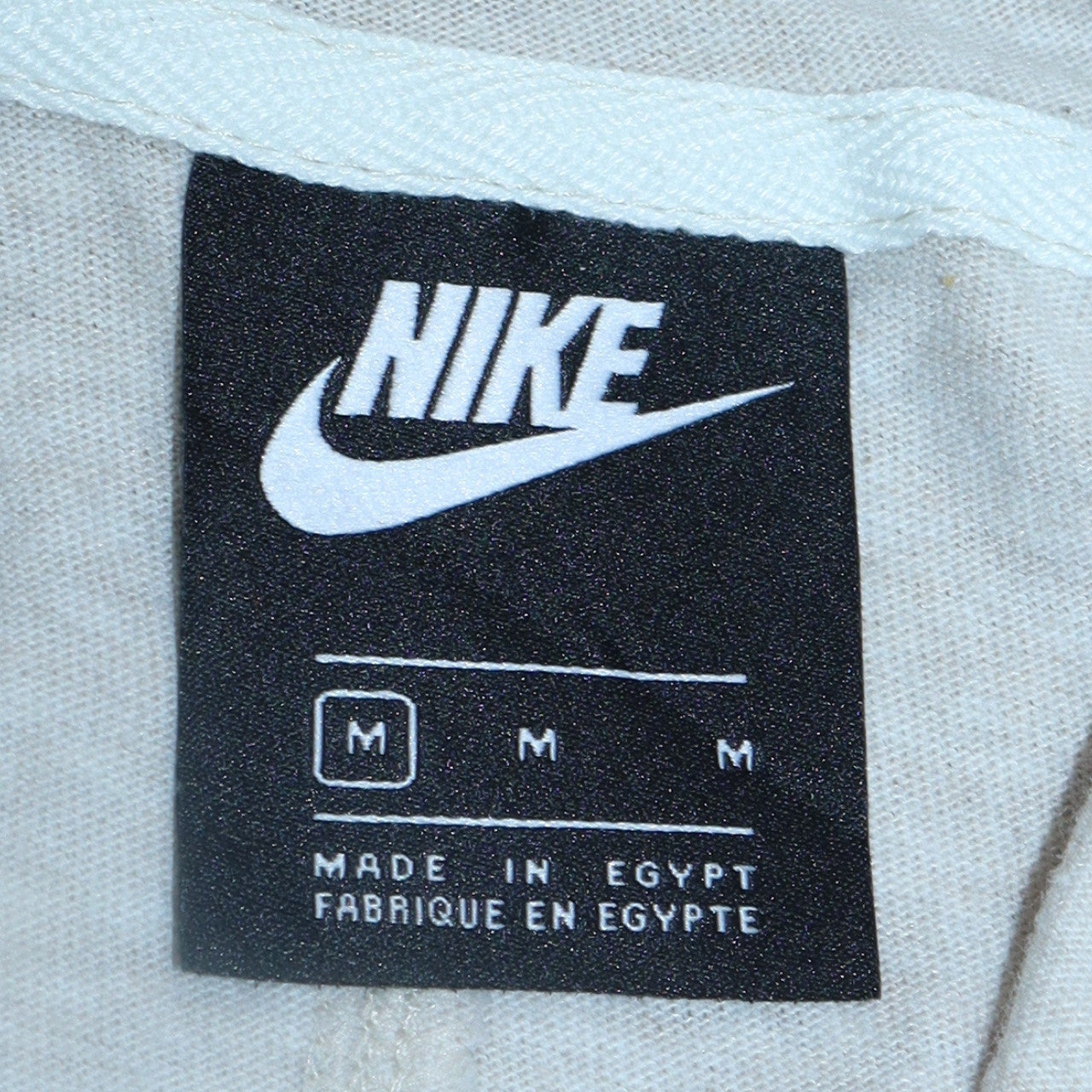 Nike Womens Beige Full Zip Hoodie Medium Organic Cotton Blend