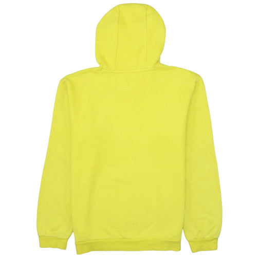 Adidas Men's Yellow Pullover Hoodie L Regular Fit Sports Fleece