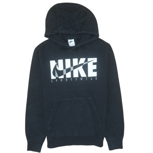 Nike Womens Black XS Pullover Hoodie Sportswear Graphic Print