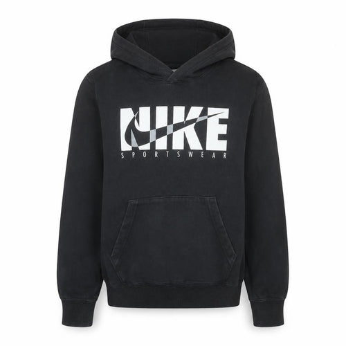 Nike Womens Black XS Pullover Hoodie Sportswear Graphic Print
