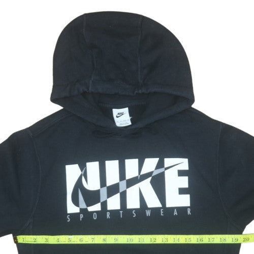 Nike Womens Black XS Pullover Hoodie Sportswear Graphic Print