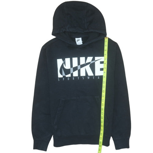 Nike Womens Black XS Pullover Hoodie Sportswear Graphic Print