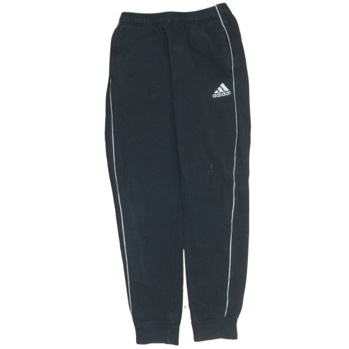 Adidas Boys Black 13-14 Years Jogger Sweatpants with White Stripe