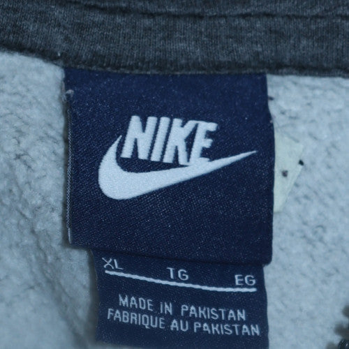 Nike Men's Grey Full Zip Hoodie XL Fleece Sweatshirt