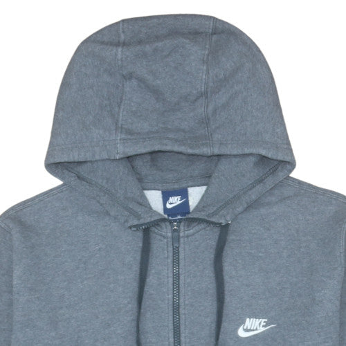 Nike Men's Grey Full Zip Hoodie XL Fleece Sweatshirt