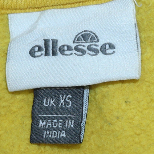Ellesse Men's Yellow Colour Block Pullover Hoodie XS