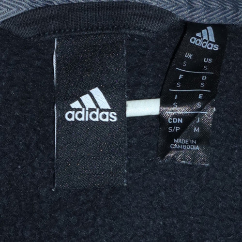Adidas Men's Black Full Zip Hoodie Small Sports Fleece Jacket