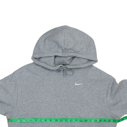 Nike Women Grey XS Pullover Hoodie Cotton Blend Logo Sportswear