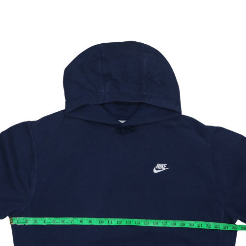 Nike Men Blue Pullover Hoodie L Regular Fit Fleece Sweatshirt