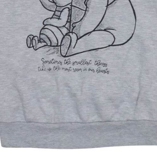 George Women Grey Winnie the Pooh Pullover Sweatshirt Size 12