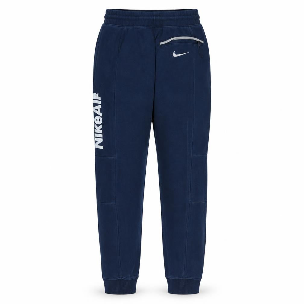 Nike Men Blue Jogger Sweatpants S Regular Fit Fleece Tapered
