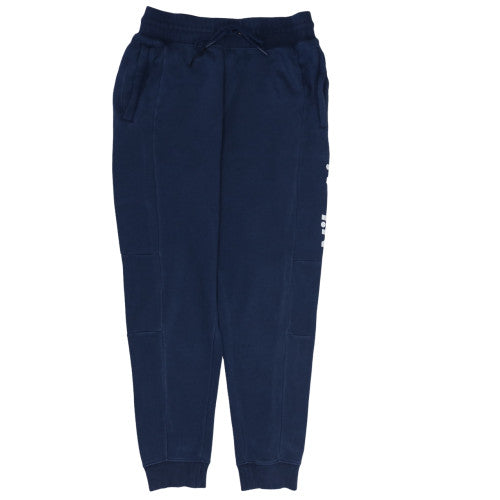 Nike Men Blue Jogger Sweatpants S Regular Fit Fleece Tapered