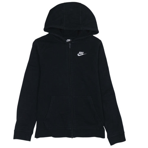 Nike Boys Black XL Full Zip Fleece Hoodie with Logo