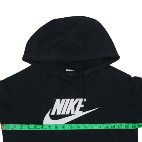 Nike Women's Black Pullover Hoodie Small Logo Sweatshirt