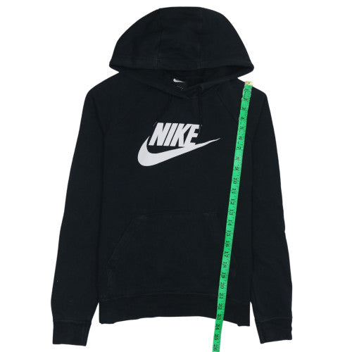 Nike Women's Black Pullover Hoodie Small Logo Sweatshirt