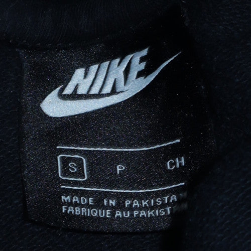 Nike Women's Black Pullover Hoodie Small Logo Sweatshirt