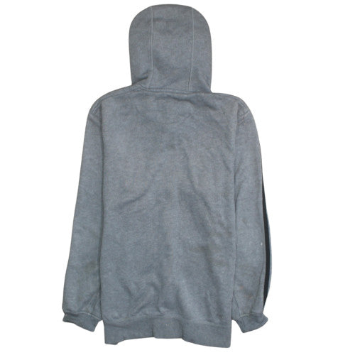 Adidas Men Grey Full Zip Hoodie Medium Sports Essentials