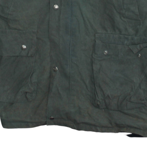 Country & Leisure Wear Mens Green XL Waxed Hooded Coat