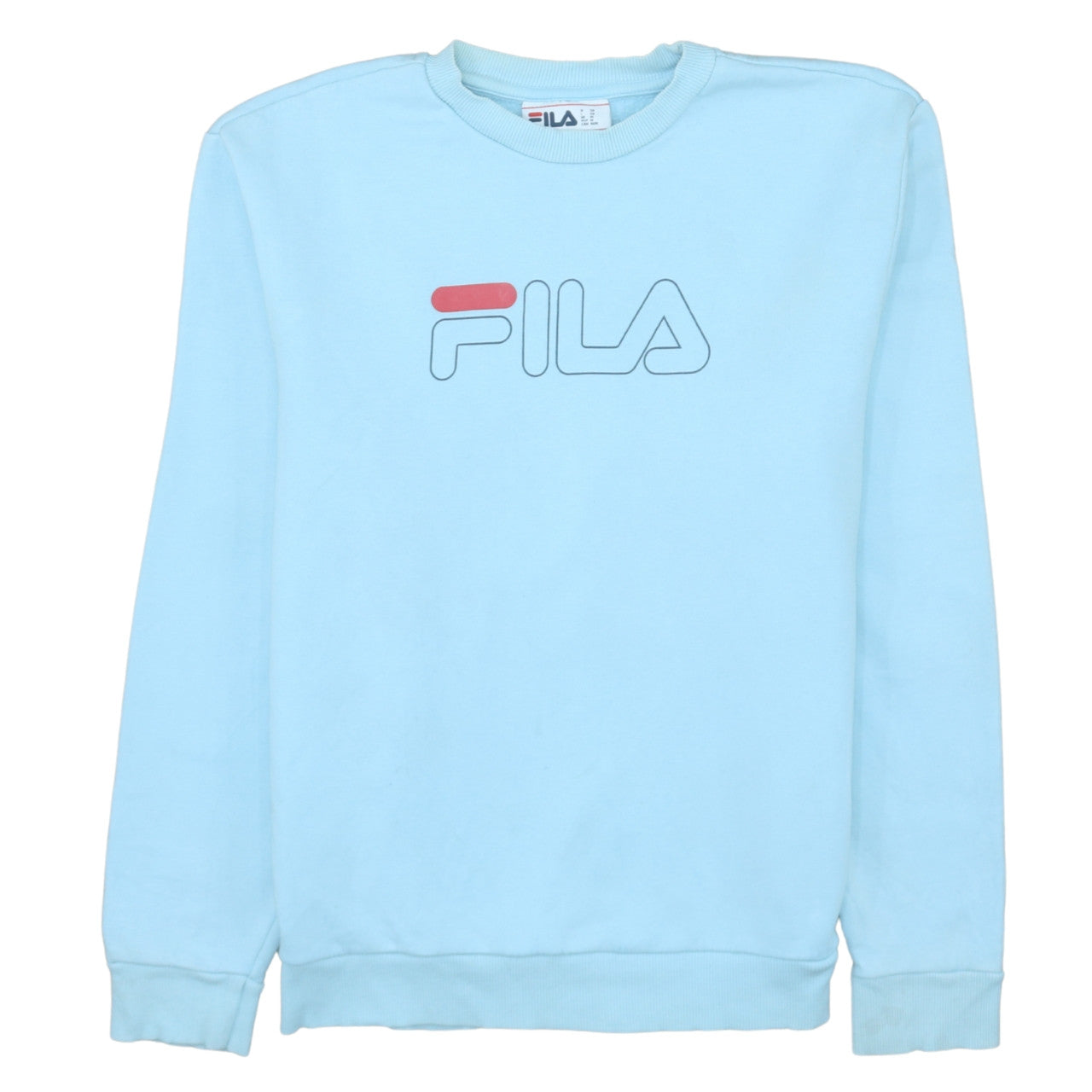 Fila Men's Blue Logo Crew Neck Sweatshirt Size M