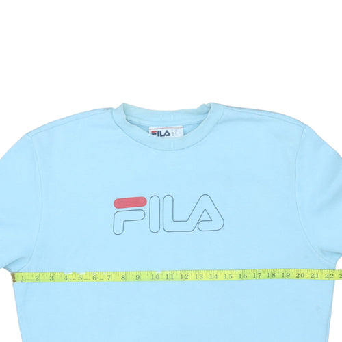 Fila Men's Blue Logo Crew Neck Sweatshirt Size M