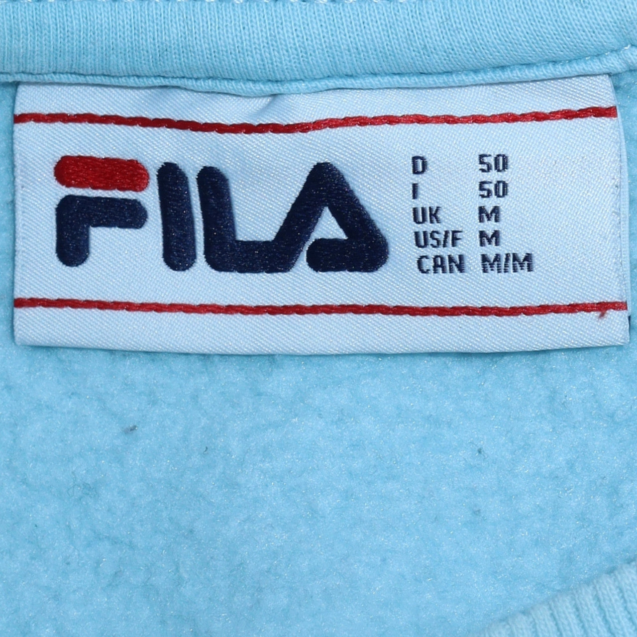 Fila Men's Blue Logo Crew Neck Sweatshirt Size M