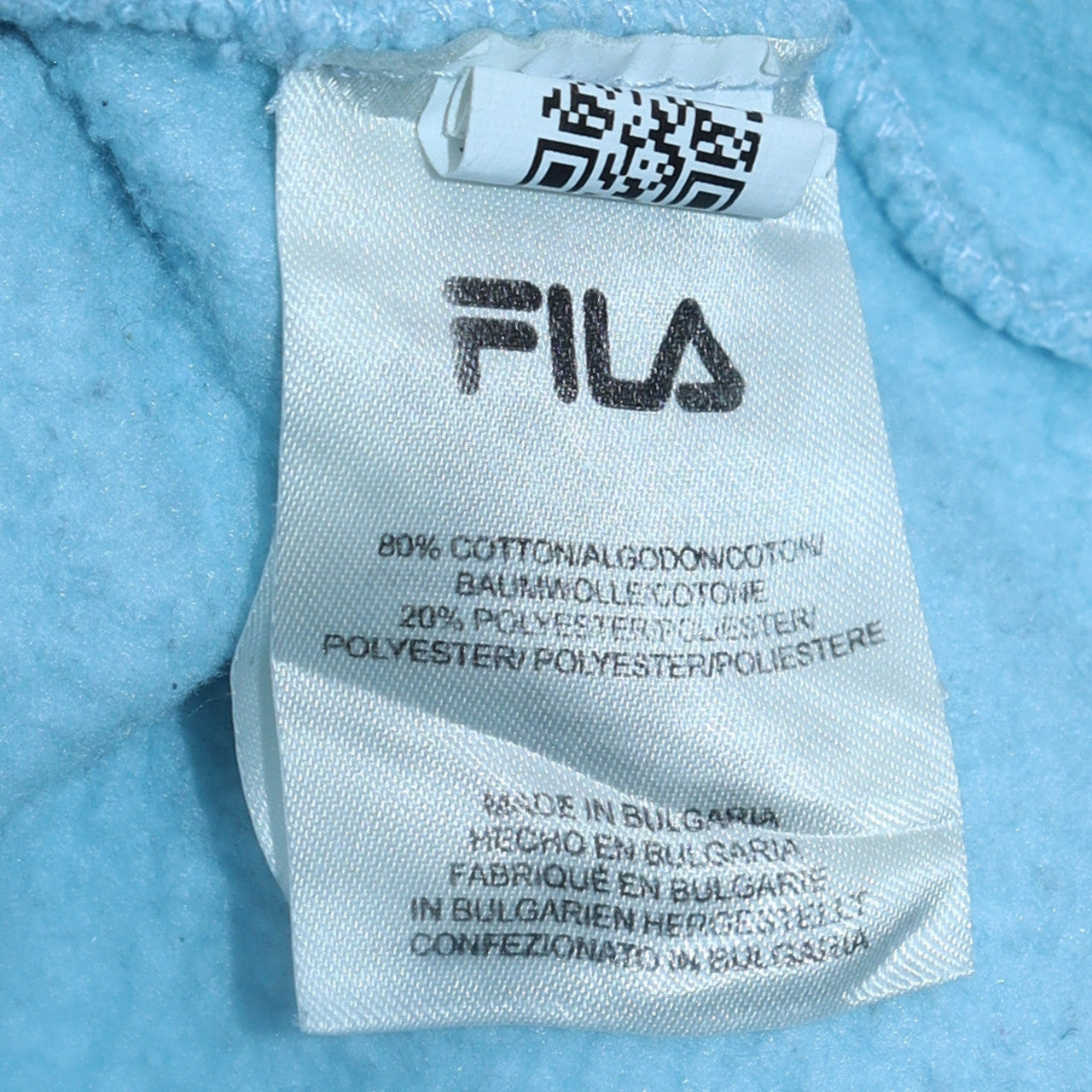 Fila Men's Blue Logo Crew Neck Sweatshirt Size M