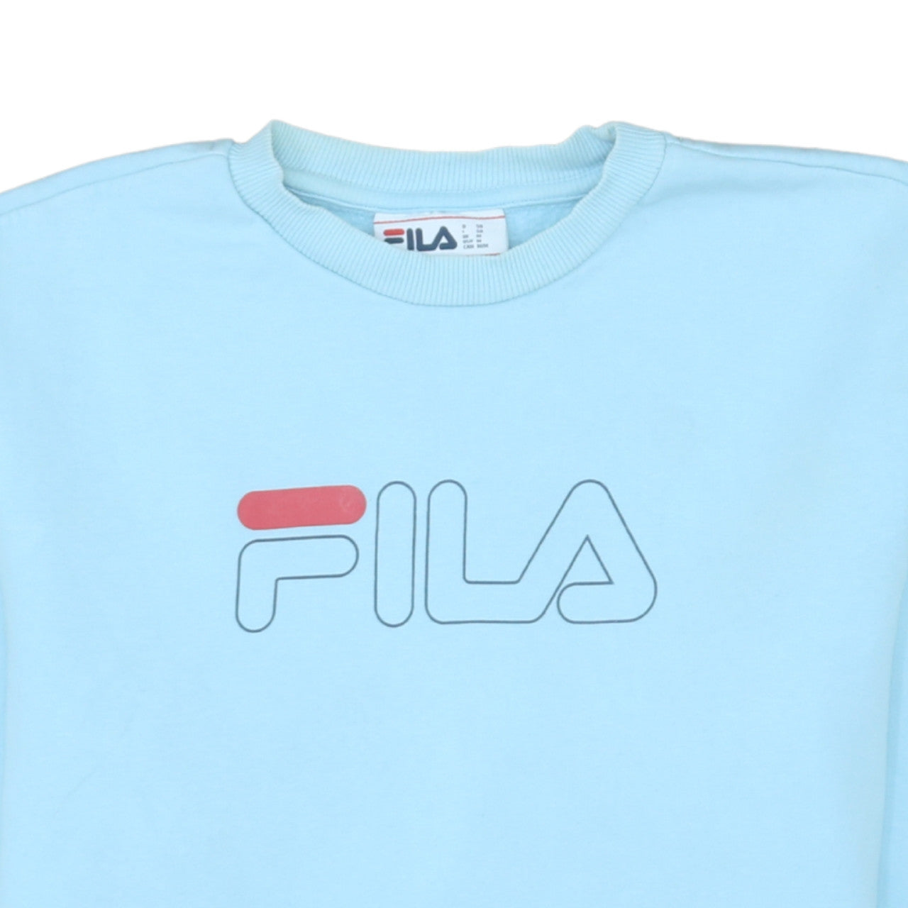 Fila Men's Blue Logo Crew Neck Sweatshirt Size M