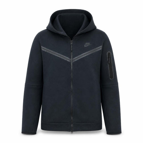 Nike Men's Black L Full Zip Hooded Sports Fleece Hoodie