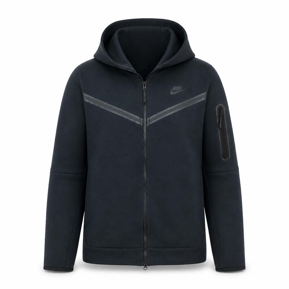 Nike Men's Black L Full Zip Hooded Sports Fleece Hoodie