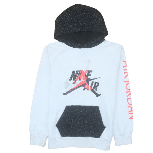 Nike Boys White Air Jordan Pullover Hoodie 12-13 Years Graphic Fleece