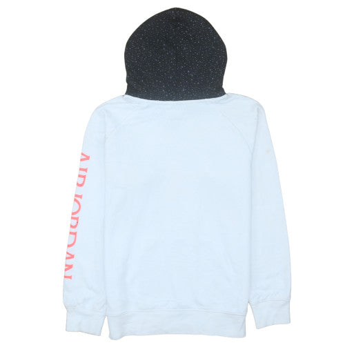 Nike Boys White Air Jordan Pullover Hoodie 12-13 Years Graphic Fleece