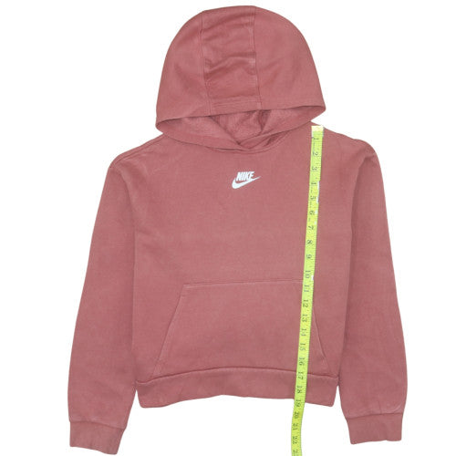 Nike Girls Pink Pullover Fleece Hoodie L Hooded Sweatshirt