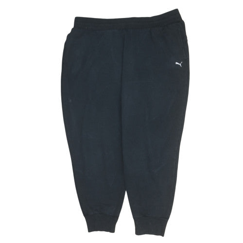 Puma Men’s Black Fleece Sweatpants 2XL Regular Fit Casual Sportswear