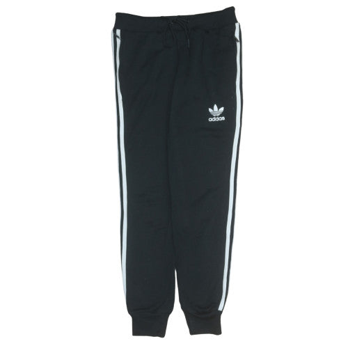 Adidas Womens Black Jogger Track Pants Size 8 Elastic Waist