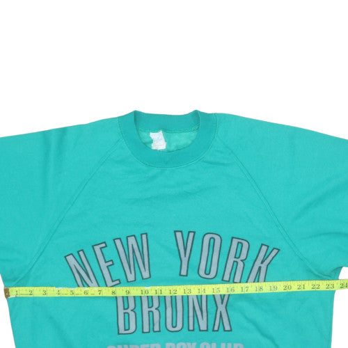 G Tani Womens Teal Graphic Pullover Sweatshirt XL Casual