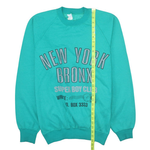 G Tani Womens Teal Graphic Pullover Sweatshirt XL Casual