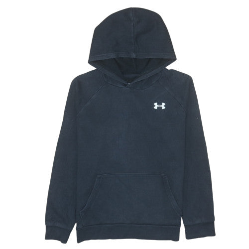 Under Armour Boys Black Pullover Hoodie 13-14 Years Fleece Sportswear