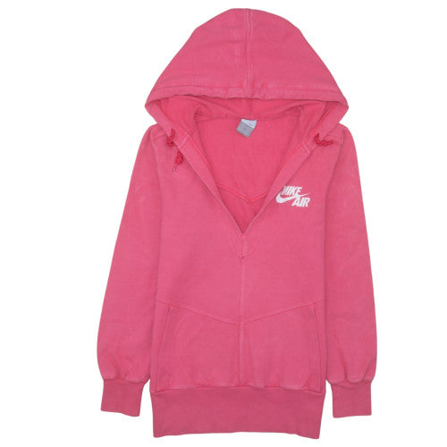 Nike Air Women's Pink Full Zip Hoodie Size M 10/12 Cotton Blend