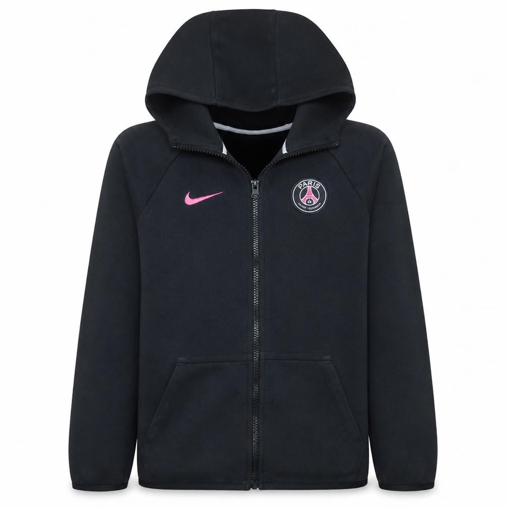 Nike Boys Black Full Zip Hoodie 12-13 Years PSG Football Fleece