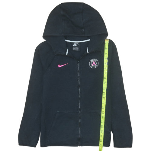 Nike Boys Black Full Zip Hoodie 12-13 Years PSG Football Fleece