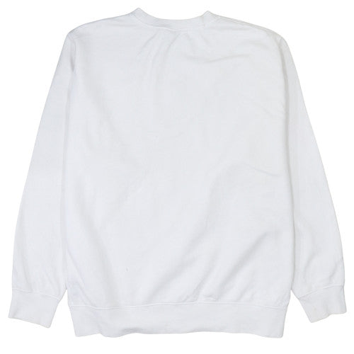 Nike Men's White XL Pullover Crew Neck Sweatshirt Graphic Logo