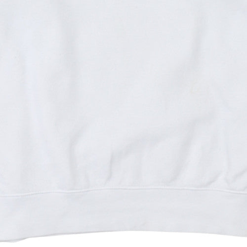 Nike Men's White XL Pullover Crew Neck Sweatshirt Graphic Logo