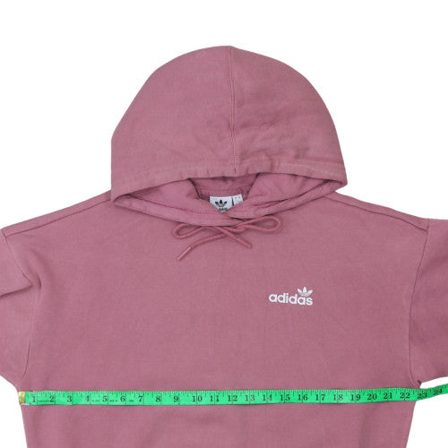 Adidas Women’s Pink Pullover Hoodie Size 8 Cotton Blend Casual