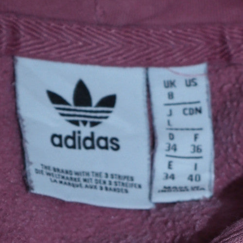 Adidas Women’s Pink Pullover Hoodie Size 8 Cotton Blend Casual