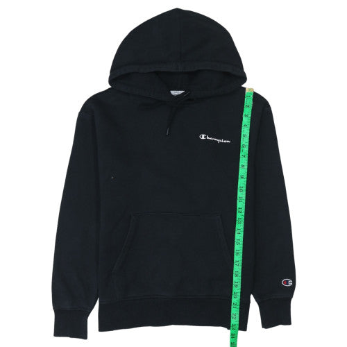 Champion Women's Black Small Pullover Hoodie Cotton Blend