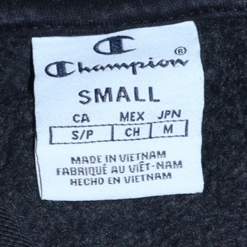 Champion Women's Black Small Pullover Hoodie Cotton Blend
